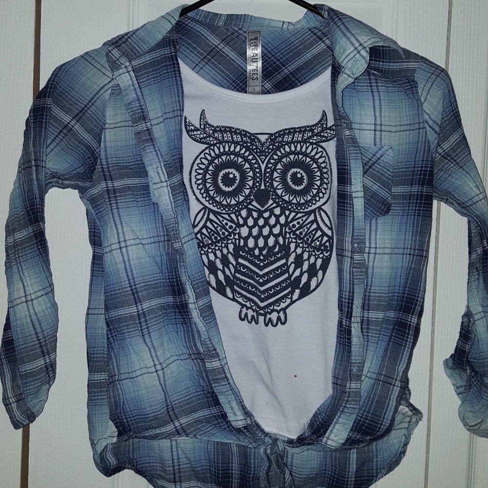 Beautees girls long sleeve shirt